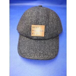 mens winter cap, "Best Husband Ever" ball cap with ear muffs